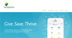 Desktop Screenshot of localperks.org
